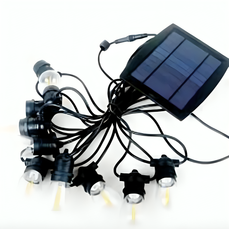 15m LED Solar Powered Festoon Lights